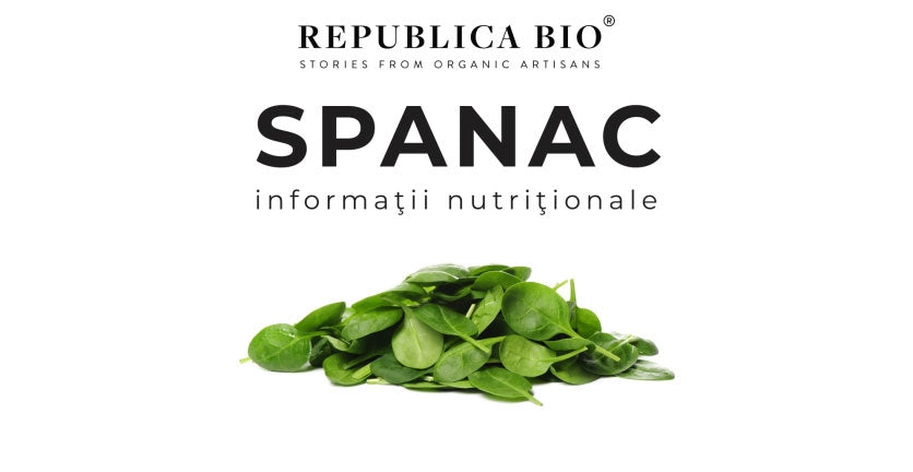 Spanac - Informaţii nutriţionale