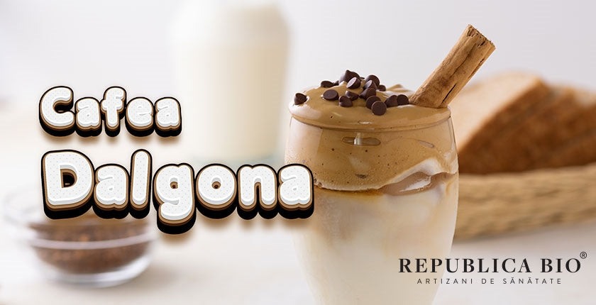 Cafea Dalgona, cea mai cremoasă cafea