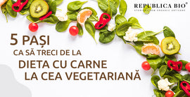 5 pași ca să treci de la dieta cu carne la cea vegetariană
