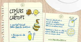 Cipsuri de cartofi facuti in casa