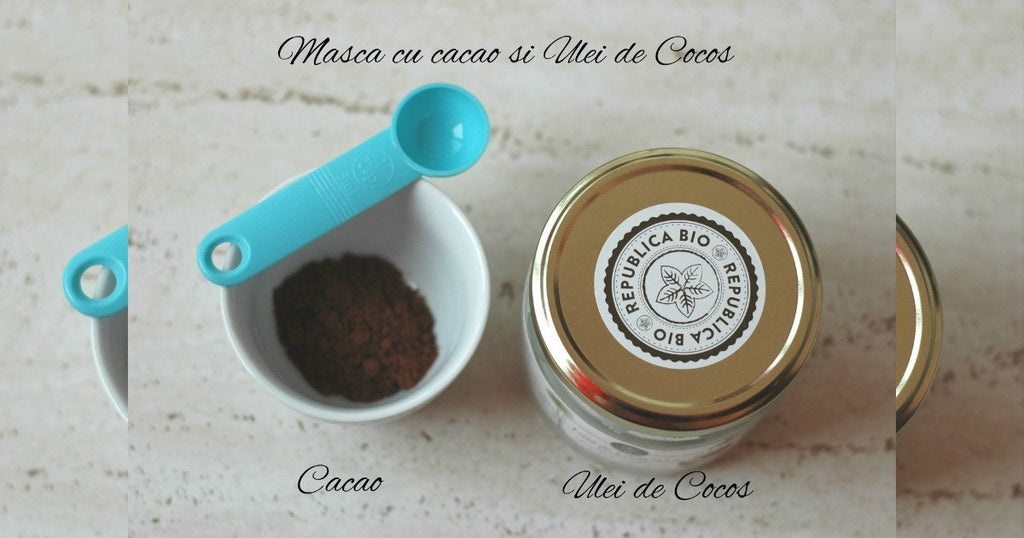 Rețetă de mască antirid cu ulei de cocos și cacao crudă, de Sibel Grigore