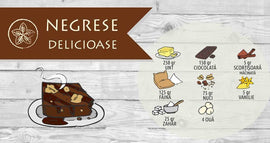 Reteta rapidă pentru negresă delicioasă cu ciocolată neagră și nuci