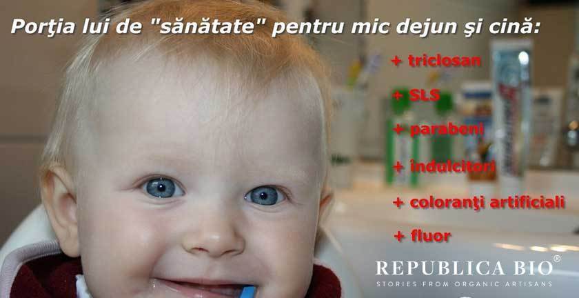 Pasta de dinţi pentru copii, un desert care trebuie ales cu grijă