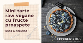 Mini-tarte raw vegane cu fructe proaspete