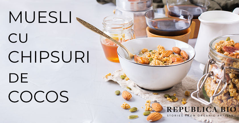Reţetă de muesli cu chipsuri de cocos