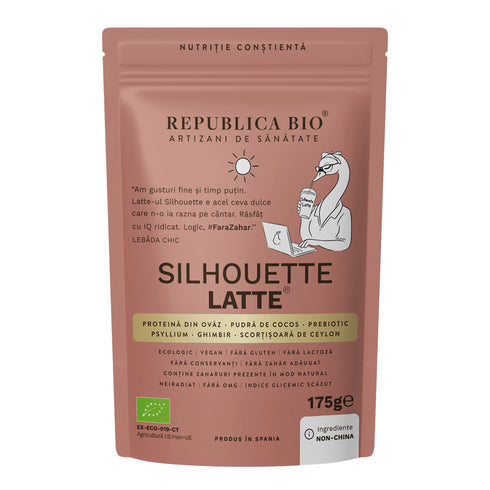 Silhouette Latte, pudra functionala ecologica, FARA GLUTEN, Republica BIO, 175 g