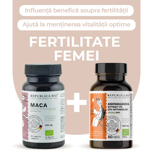 FERTILITATE femei, pachet promotional, BIO, RAW, VEGAN, ecologic, 59,4 g
