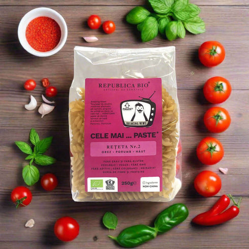 Cele mai…PASTE Reteta 2 Orez Porumb Naut, fara gluten, ecologic, Republica BIO, 250g
