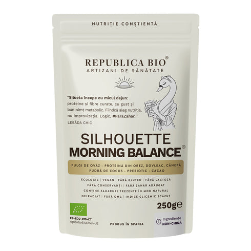 Silhouette Morning Balance, pudra functionala ecologica, FARA GLUTEN, Republica BIO, 250 g