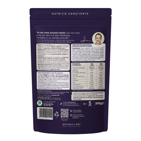 Silhouette Evening Restore, pudra functionala ecologica, FARA GLUTEN, Republica BIO, 200g