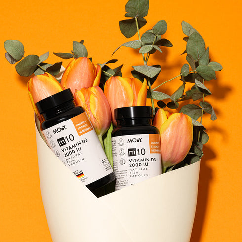 m10 Natural Vitamin D3 2000 IU from lanolin, 90 tablete, 45 g, Molecules of Youth, natural