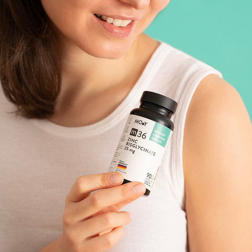 m36 Zinc Bisglycinate 25 mg, 90 tablete, 40,5 g, Molecules of Youth, natural