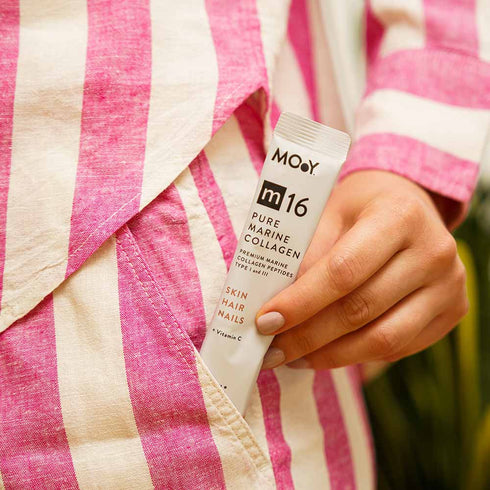 m16 Colagen hidrolizat marin premium monodoza, dovedit clinic, beauty, 10.000mg tip I si III, fara aroma, 15 plicuri, 151,5 g, Molecules of Youth, natural