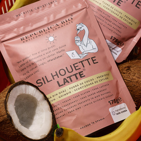 Silhouette Latte, pudra functionala ecologica, FARA GLUTEN, Republica BIO, 175 g