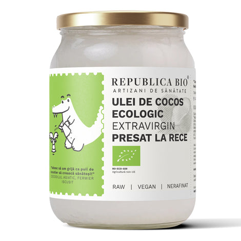 Ulei de cocos Republica BIO 500 ml, extravirgin, presat la rece, bio