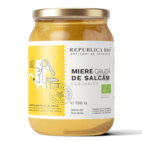 Miere de Salcam ecologica cruda Republica BIO, 700 g