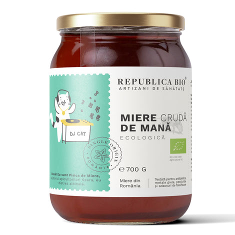 Miere de Mana ecologica cruda Republica BIO, 700 g