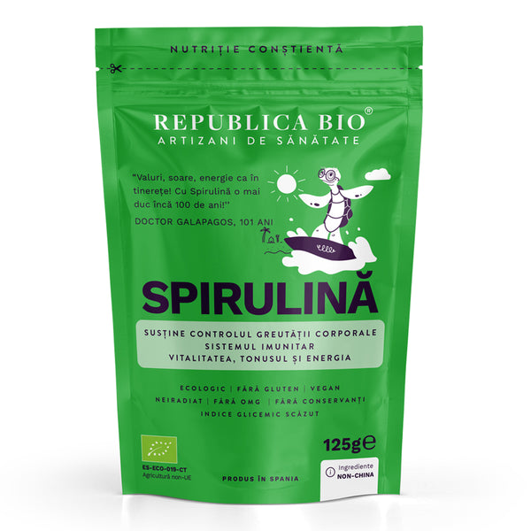 Spirulina, pulbere ecologica pura Republica BIO, 125 g