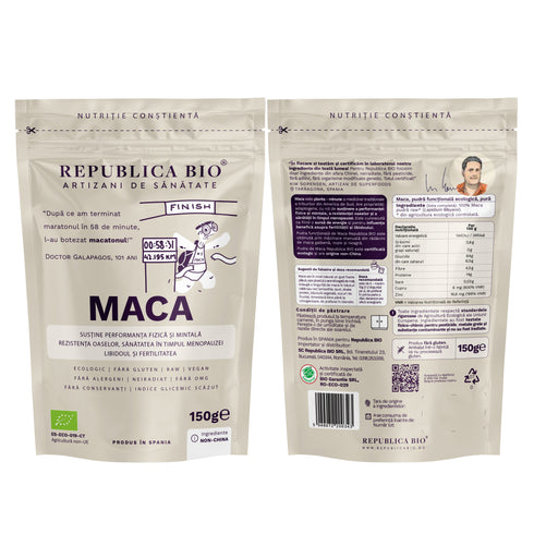 Maca, pulbere ecologica pura Republica BIO, 150 g