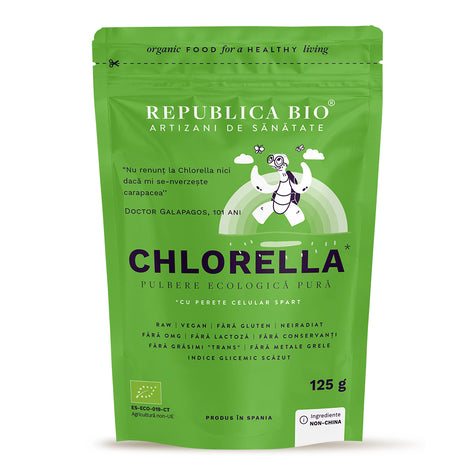 Chlorella, pulbere ecologica pura Republica BIO, 125 g