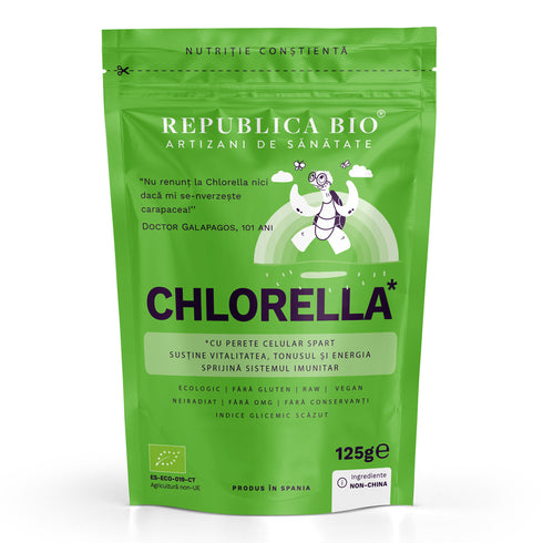 Chlorella, pulbere ecologica pura Republica BIO, 125 g