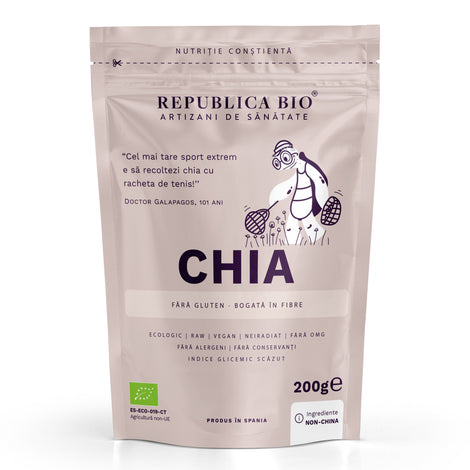 Chia, seminte ecologice pure Republica BIO, 200 g