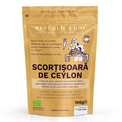 Scortisoara de Ceylon Ecologica, Originala, Certificata Republica BIO, 100 g
