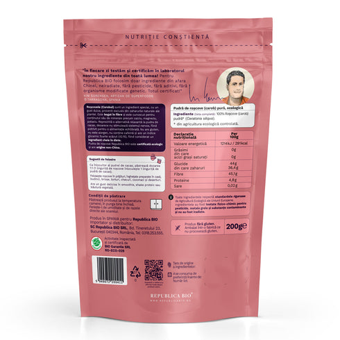 Pudra de roscove, pulbere ecologica pura Republica BIO, 200 g