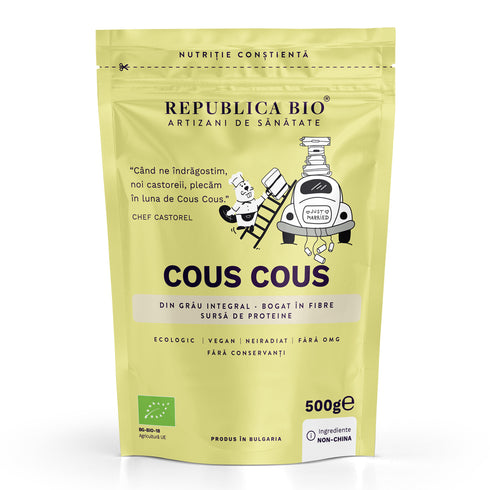 Cous Cous Bio din grau integral Republica BIO, 500g