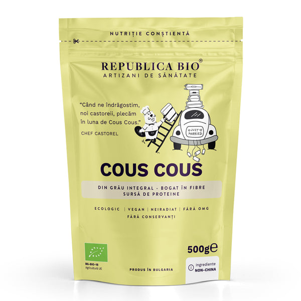 Cous Cous Bio din grau integral Republica BIO, 500g