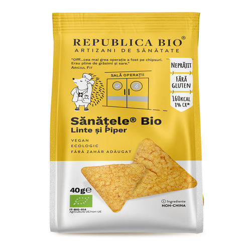 Sanatele BIO din Linte si Piper, ecologic, fara gluten, 40g