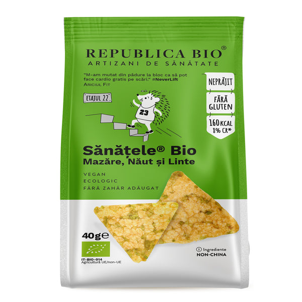 SANATELE BIO Mazare, Naut si Linte, ecologic, fara gluten, 40g