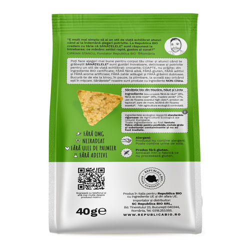 SANATELE BIO Mazare, Naut si Linte, ecologic, fara gluten, 40g