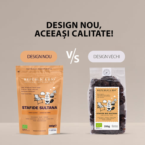 Stafide Sultana ecologice, FARA GLUTEN, Republica BIO, 200g