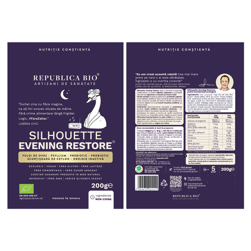 Silhouette Evening Restore, pudra functionala ecologica, FARA GLUTEN, Republica BIO, 200g