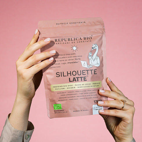 Silhouette Latte, pudra functionala ecologica, FARA GLUTEN, Republica BIO, 175 g