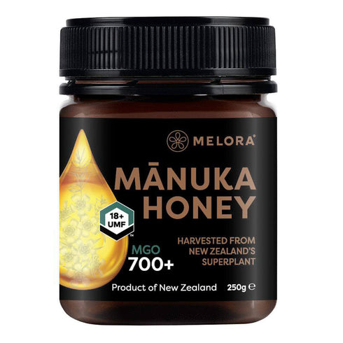 Miere de Manuka Melora, MGO 700+ (UMF 18) Noua Zeelanda, 250 g, naturala