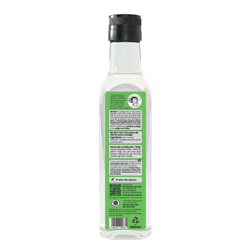 Bio MCT C8 & C10 extras natural din ulei de cocos, ecologic, fara gluten Republica BIO, 250ml