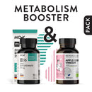 Metabolism Booster, pachet promotional (Apple Cider Vinegar (Otet din Cidru de Mere) + m36 Zinc Bisglycinate)