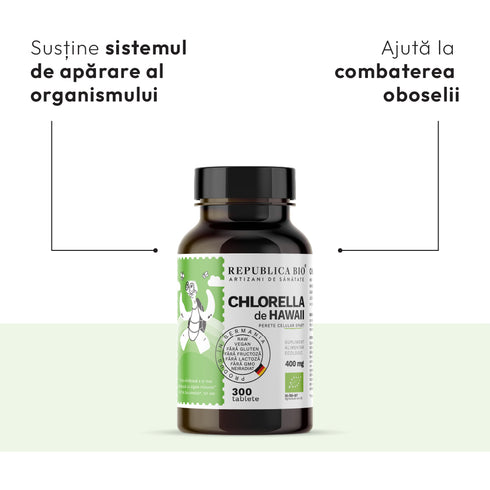 CHLORELLA COMPLETE PROTOCOL, pachet promotional, cura completa pentru 100 de zile, BIO, RAW, VEGAN, ecologic