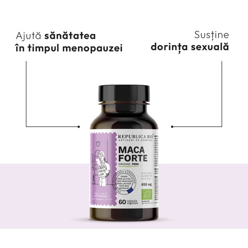 MACA FORTE COMPLETE PROTOCOL, pachet promotional, cura completa pentru 3 luni, BIO, VEGAN