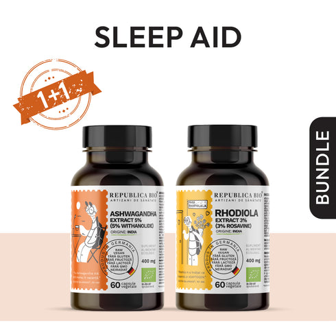 SLEEP AID, pachet promotional, BIO, RAW, VEGAN, ecologic, 59,4 g