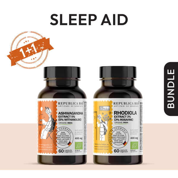 SLEEP AID, pachet promotional, BIO, RAW, VEGAN, ecologic, 59,4 g