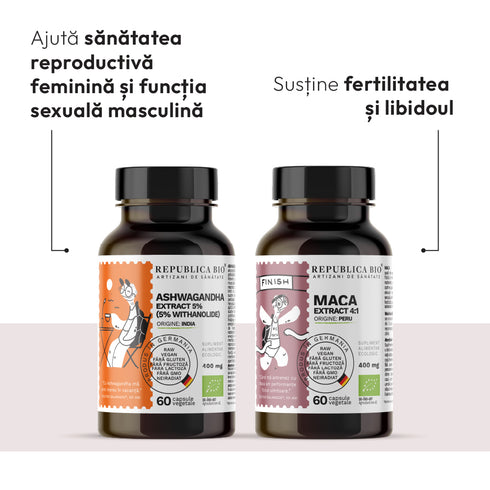 FERTILITY BOOST, pachet promotional, BIO, RAW, VEGAN, ecologic, 59,4 g