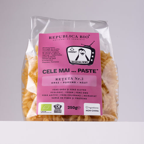 Cele mai…PASTE Reteta 2 Orez Porumb Naut, fara gluten, ecologic, Republica BIO, 250g