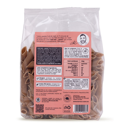 Cele mai…PASTE Reteta 4 Linte Naut Orez Seminte Dovleac, fara gluten, ecologic, Republica BIO, 250g