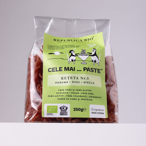 Cele mai…PASTE Reteta 5 Porumb Ovaz Sfecla, fara gluten, ecologic, Republica BIO, 250g