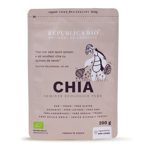 Chia, seminte ecologice pure Republica BIO, 200 g