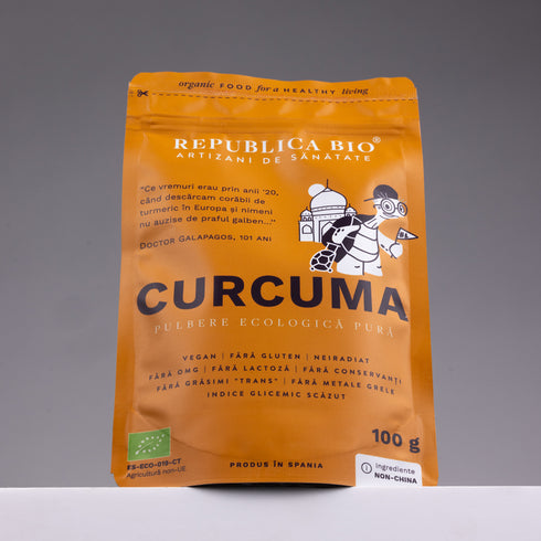 Curcuma (turmeric), pulbere ecologica pura Republica BIO, 100 g