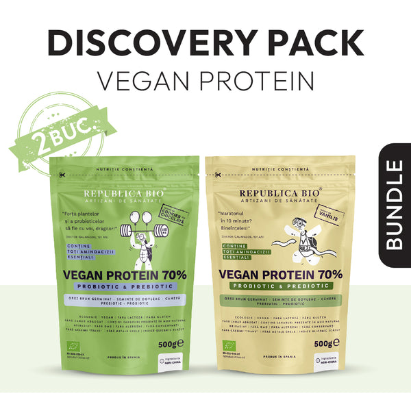 Discovery Pack Vegan Protein 70% - Probiotic & Prebiotic Republica BIO